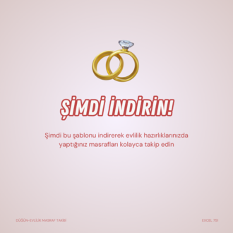 DÜĞÜN - EVLİLİK MASRAF TAKİBİ