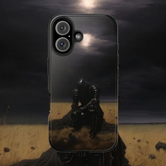 Kara Şövalye Tasarımlı Flexible Cam Telefon Kılıfı