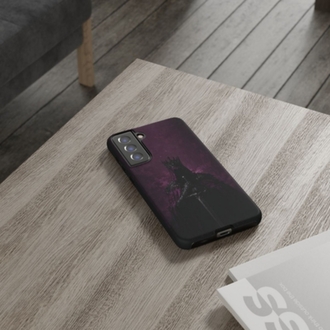 Mor Kraliyet Tasarımlı Flexible Cam Telefon Kılıfı