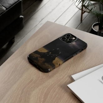 Kara Şövalye Tasarımlı Flexible Cam Telefon Kılıfı
