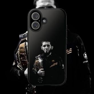 İslam Makhachev Tasarımlı Flexible Cam Telefon Kılıfı