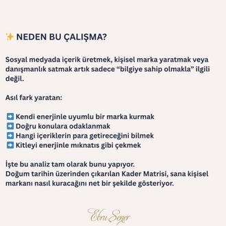 KİŞİSEL MARKA MATRİSİ ANALİZİ