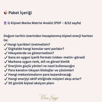 KİŞİSEL MARKA MATRİSİ ANALİZİ