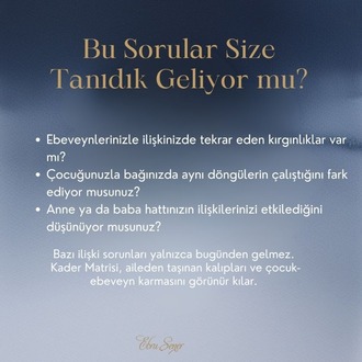 Kader Matrisinde Ebeveyn-Çocuk İlişkisi Temel Kursu