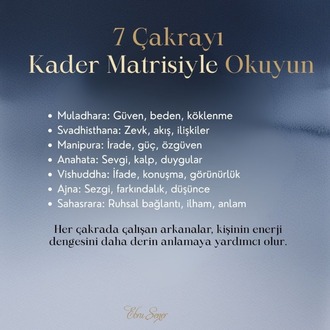 Temel Kurs: Kader Matrisinde Sağlık Haritası ve Çakra Analizi