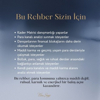 Para Kanalı ve Maddi Karma Temel Kursu