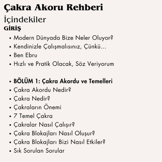 Modern Dünyada 7 Çakra Akoru Seti