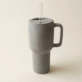 Travel Tumbler Template: Stanley Style DIY Ceramics Pottery (Printable PDF Download A4 size)