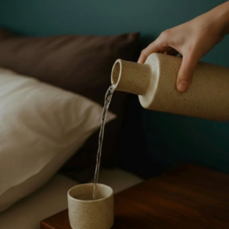 Bedside Carafe Set Pottery Template: