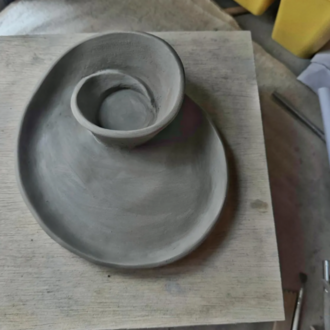 Seashell Chip n Dip Bowl Template: DIY Pottery Slab Building (Printable PDF Download A4 size)