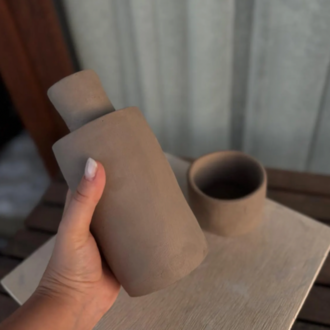 Bedside Carafe Set Pottery Template: