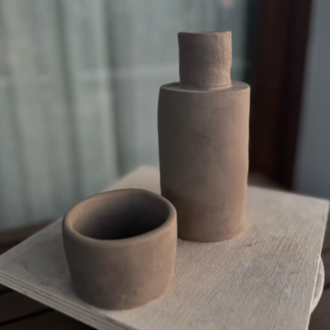 Bedside Carafe Set Pottery Template: