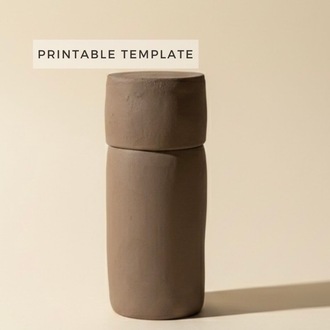 Bedside Carafe Set Pottery Template: