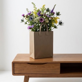Paper Bag Vase Template: DIY Slab Building Pottery (Printable PDF Download A4 size)