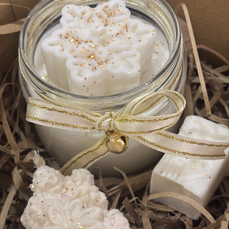 Winter Glow – Yeni Yıl El Yapımı Mum Hediye Seti