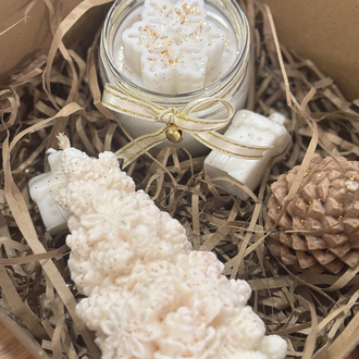 Winter Glow – Yeni Yıl El Yapımı Mum Hediye Seti