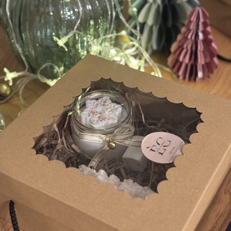 Winter Glow – Yeni Yıl El Yapımı Mum Hediye Seti