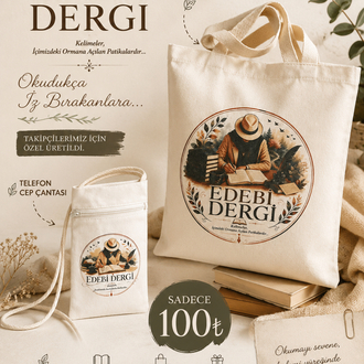 Edebi Dergi Telefonluk - Boyun Askılı Çanta