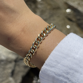 Basic zincir bileklik |14K VİP KAPLAMA