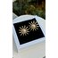 İncili güneş küpe |Altın kaplama