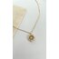 Gold taşlı dümen kolye /ÇELİK