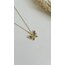 Gold mix renkli kelebek kolye/ÇELİK