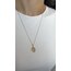 Vintage oval harf kolye | 925 ayar gümüş