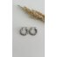 Silver örgü halka küpe /ÇELİK