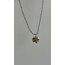 silver burgu yaprak kolye /ÇELİK