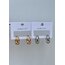 bombe renkli taş küpe /ALTIN KAPLAMA