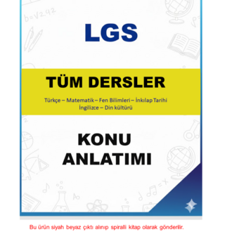 LGS MEBİ Tüm Dersler Konu Anlatımı + Yazılı Seti