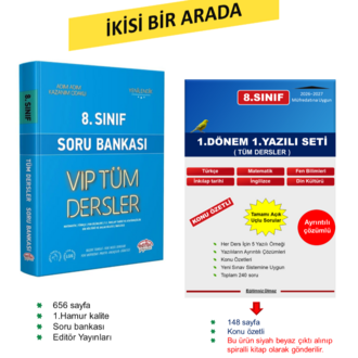 8.Sınıf Tüm Dersler Soru Bankası + Yazılı Seti