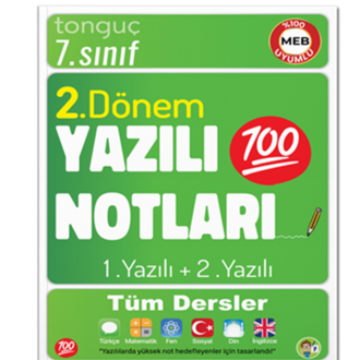 7.Sınıf Tonguç Akademi Yazılı Kitapları  + 7.Sınıf Yazılı Seti