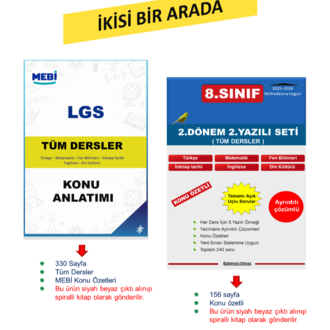 LGS MEBİ Tüm Dersler Konu Anlatımı + Yazılı Seti