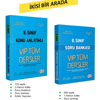8.Sınıf Tüm Dersler Konu Anlatımlı Kitap + Soru Bankası