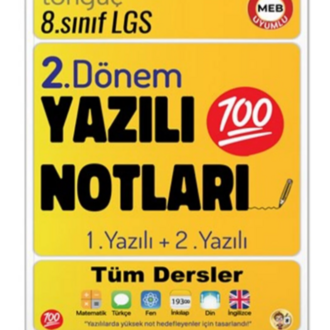 8.Sınıf 2.Dönem yazılı Hazırlık kitapları - 3 Kitap