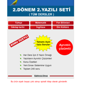 LGS İnkılap Tarihi Deneme + Yazılı seti