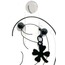 Çelik Siyah Yonca Tragus Vidalı