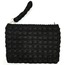 Kabartma Desenli Siyah Clutch Çanta