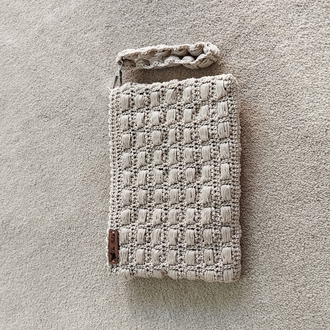 Makrome clutch bej