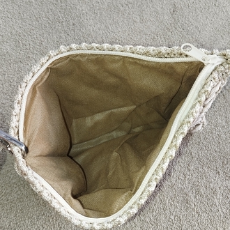 Makrome clutch bej