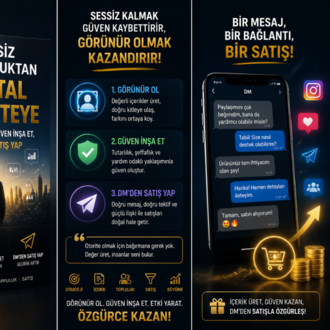 Sessiz Çoğunluktan Dijital Otoriteye: Görünür Ol, Güven İnşa Et, DM'den Satış Yap