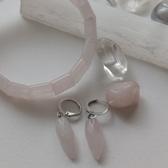 Rolex Model Pembe Kuvars Bileklik 