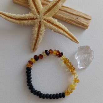 Şifa Tılsımı Kehribar (Amber & Lav Taşı Bileklik 