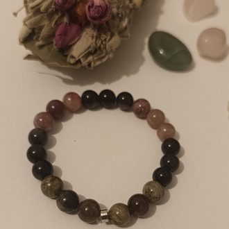 Lâl Garnet & Siyah Turmalin 