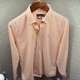 POLO RALPH LAUREN KETEN GÖMLEK PEMBE