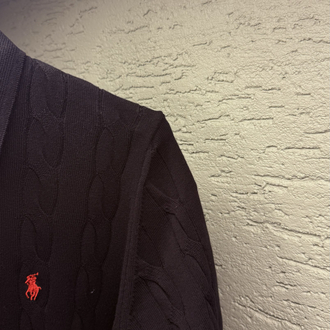 POLO RALPH LAUREN ÖRGÜLÜ TRİKO POLO YAKA SİYAH