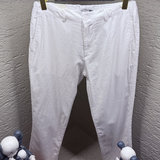LACOSTE PREMİUM KETEN PANTOLON BEYAZ