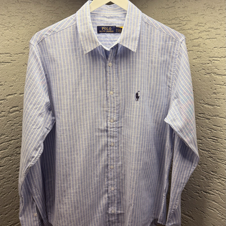 POLO RALPH LAUREN NAKIŞ LOGO ÇİZGİLİ KETEN GÖMLEK