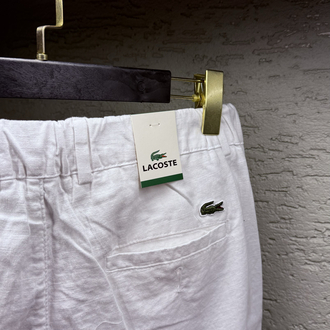 LACOSTE PREMİUM KETEN PANTOLON BEYAZ